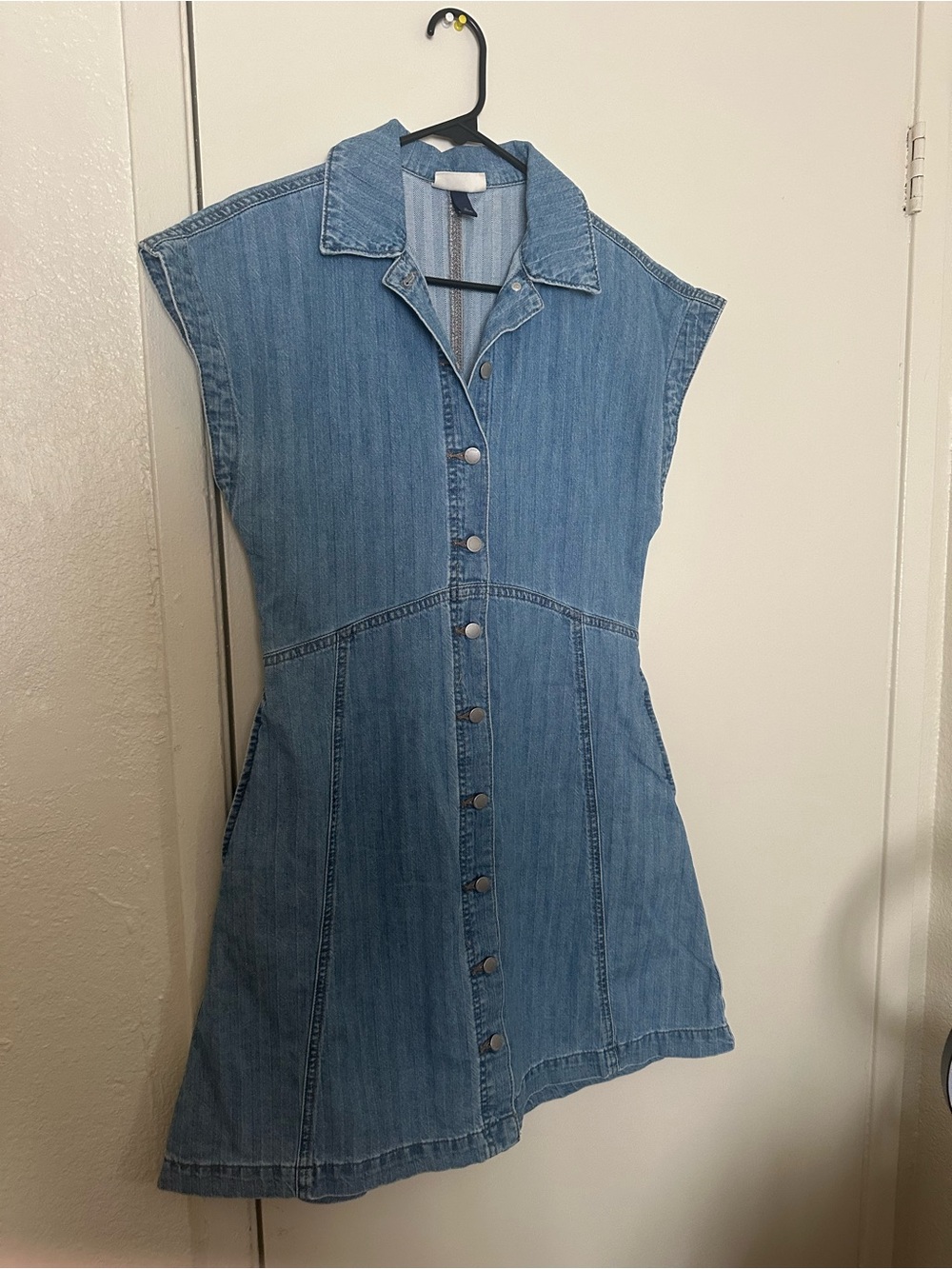 Universal Thread Light Blue Denim Shirt Dress